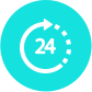 24*7 support icon