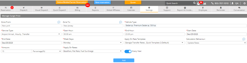 Seasonal Price Enhancements Tool